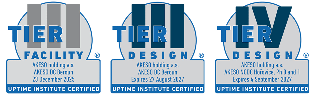 AKESO data centers Tier Certification Foils - Tier III Facility, Tier III Design, and Tier IV Design AKESO data centers Tier Certification Foils - Tier III Facility, Tier III Design, and Tier IV Design