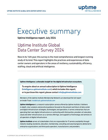 Uptime Institute Global Data Center Survey Results 2024