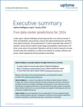 Five Data Center Predictions for 2024