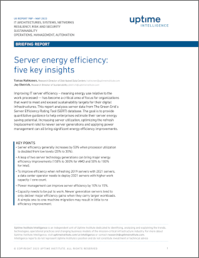 Server Energy Efficiency: Five Key Insights