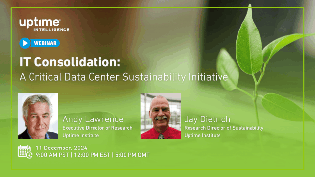 Webinar: IT Consolidation: A Critical Data Center Sustainability Initiative